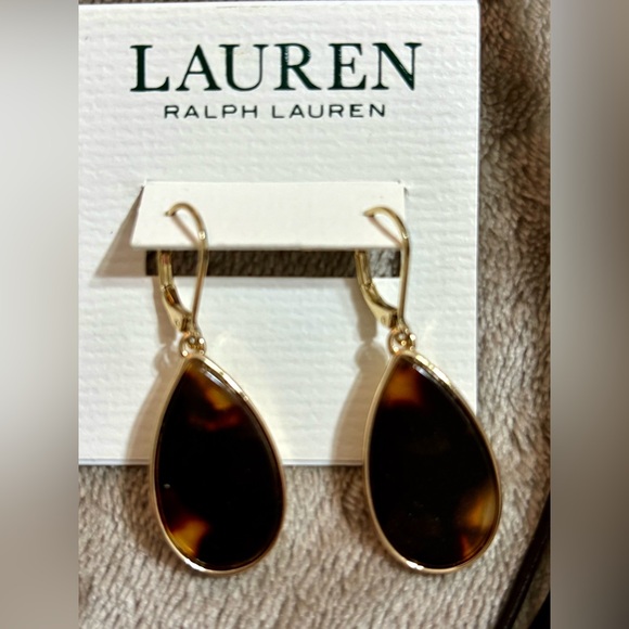 NWT | Ralph Lauren tortoise Necklace/Earring Set - Picture 6 of 6